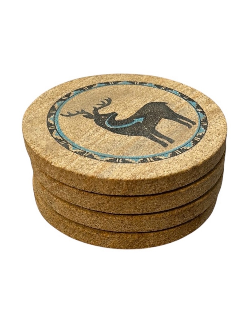 Sandstone Southwestern Deer Coasters